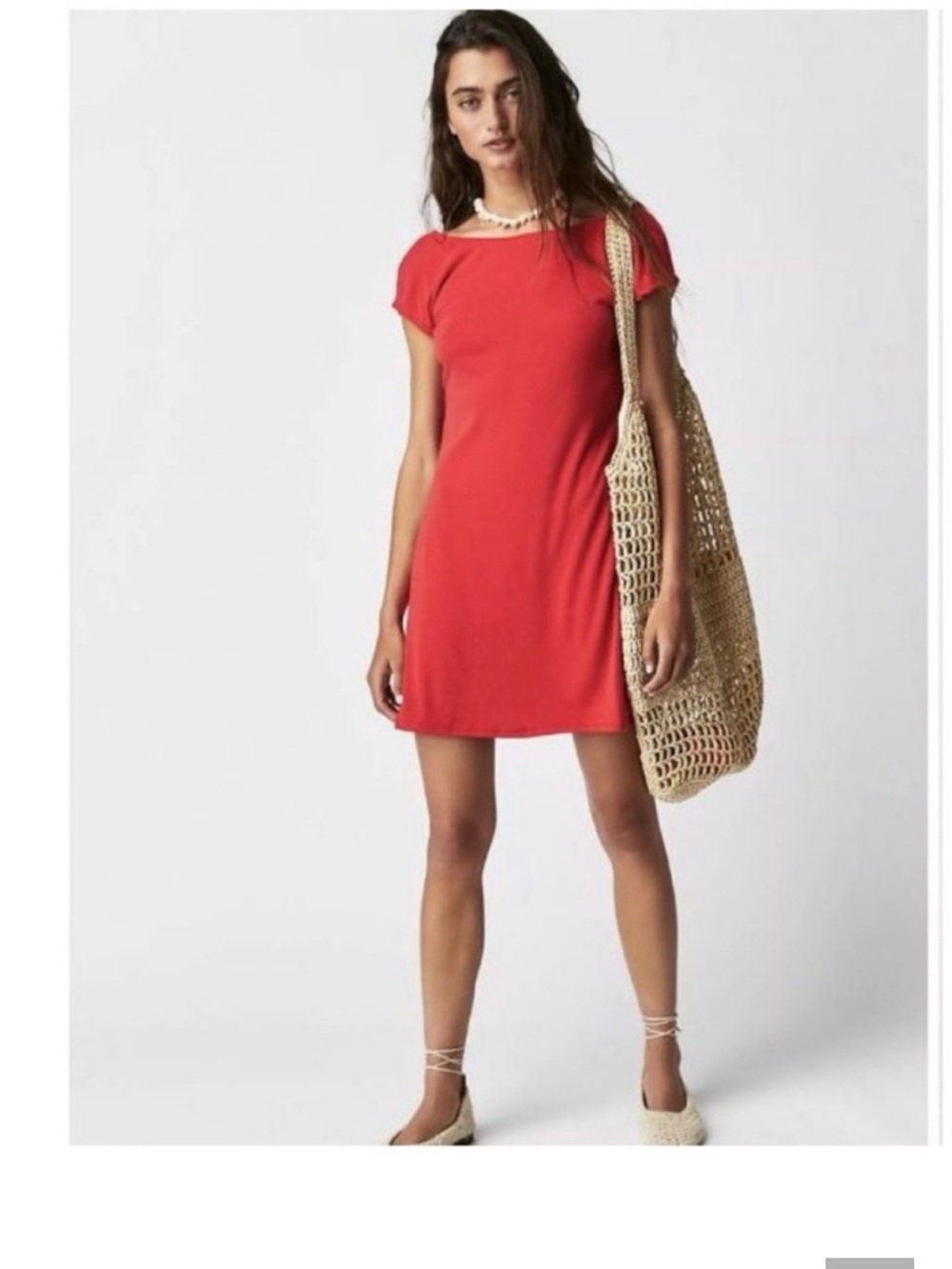 Free People Rosalia Low Back Mini Dress